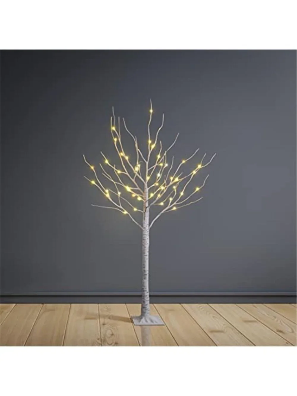 Prelit LED Birch Tree Light White Lighted Decorative Tree Indoor Outdoor Decor